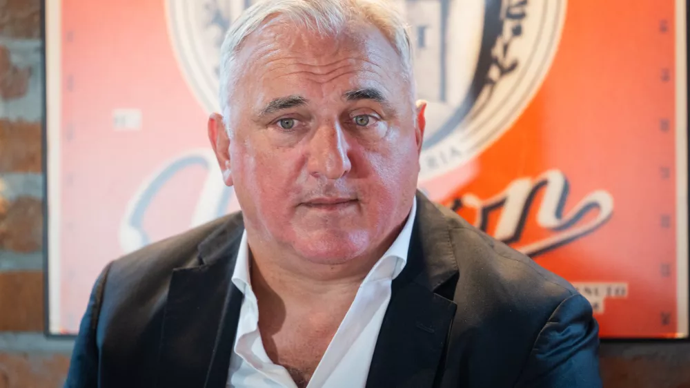 Ljubljana, Pivnica UnionMedijski dogodek Kosarkarske zveze Slovenije (KZS), na katerem so predstavili nadaljevanje partnerstva med Pivovarno Lasko Union in KZS Slovenije do konca leta 2029 ter vlogo blagovne znamke Union kot partnerja EuroBasketa 2029.Sportni direktor KZS Sasa Doncic.