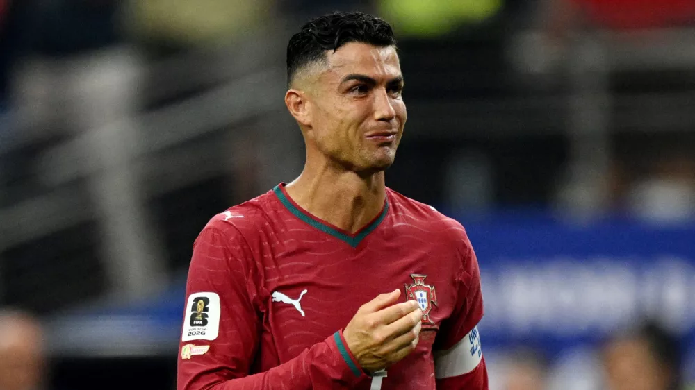 Soccer Football - FIFA World Cup 2026 - Round of 16 - Portugal v Spain - Dallas Stadium, Arlington, Texas, U.S. - July 6, 2026 Portugal's Cristiano Ronaldo looks dejected after the match as Portugal are eliminated from the World Cup IMAGN IMAGES via Reuters/Jerome Miron