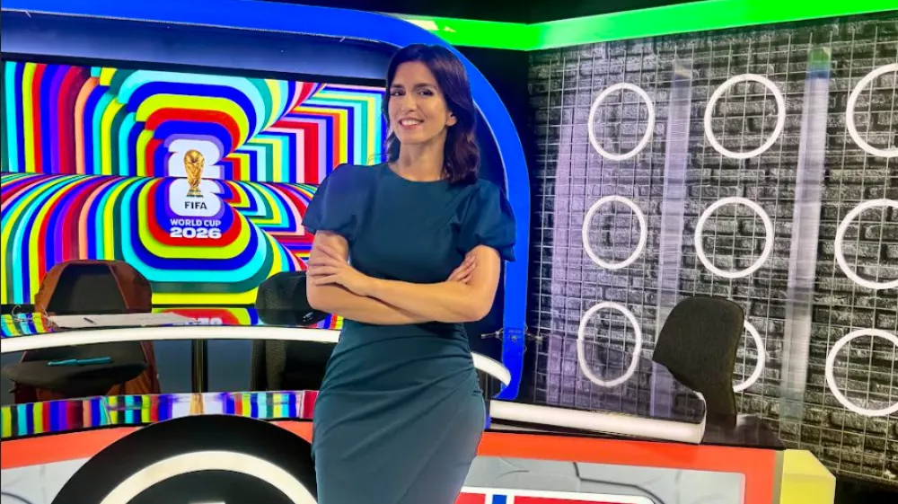 Nata&scaron;a v studiu, kjer se zelo dobro znajde. / Foto: Arena Sport