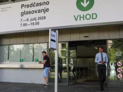 - 07.07.2026. - Predčasno glasovanje za Referendum o spremenjenem parkirnem odloku. Gospodarsko razstavi&scaron;če Ljubljana.//FOTO: Bojan Velikonja