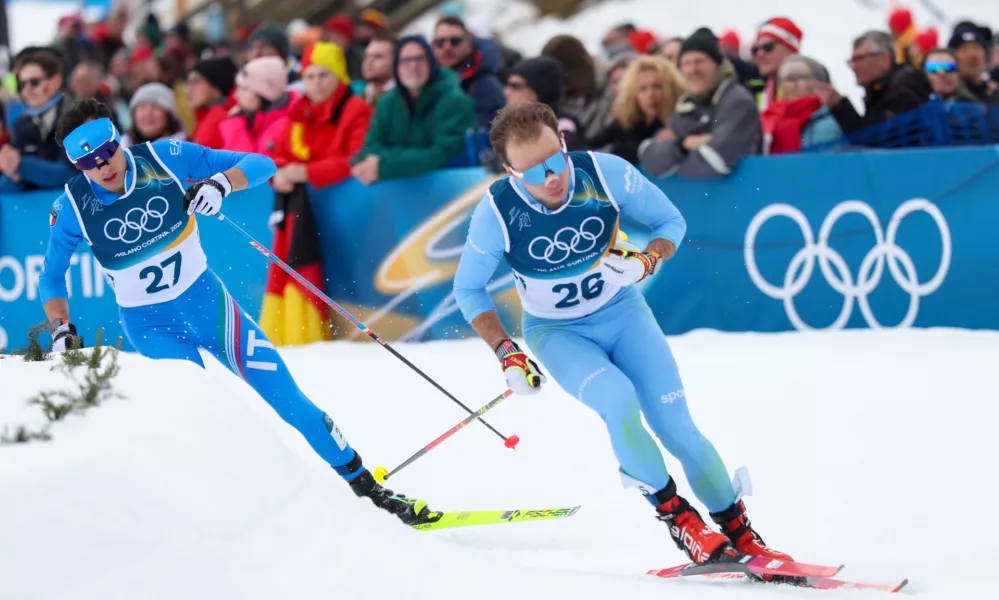 Italija, Predazzo.Zimske olimpijske igre 2026.Nordijska kombinacija.Kombinatorec Vid Vrhovnik.