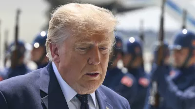 ANKARA, TURKIYE - JULY 07: US President Donald Trump at Ankara Airport, who is paying an official visit to Turkey ahead of the 36th NATO Heads of State and Government Summit in Ankara, Turkey, on July 07, 2026. Dogukan Keskinkilic/Pool via REUTERS
