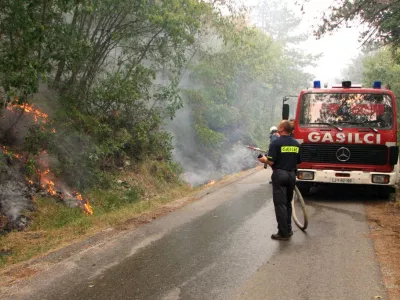 travni&scaron;ki požar, ga&scaron;enje, gasilci