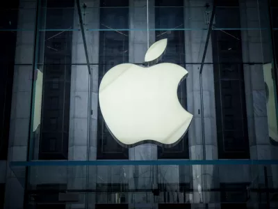 FILED - 16 September 2023, US, New York: The Apple logo, taken in Manhattan. Photo: Michael Kappeler/dpa