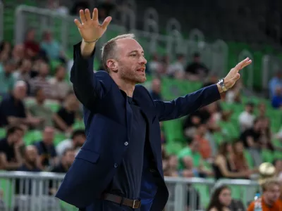 - Dejan Jakara, trener Krka,- 30.05.2026.- 2. tekma finala državnega prvenstva v ko&scaron;arki Cedevita Olimpija - Krka.//FOTO: Bojan Velikonja