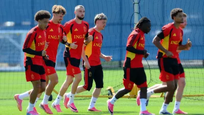 Soccer Football - FIFA World Cup 2026 - Belgium Training - Seattle Sounders FC Performance Centre and Clubhouse, Renton, Washington, U.S. - July 7, 2026 Belgium players during training IMAGN IMAGES via Reuters/Steven Bisig