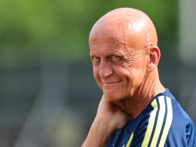 FILE PHOTO: Soccer Football - FIFA World Cup 2026 - FIFA Referee Training - Miami, Florida, U.S. - June 9, 2026 Chairman of FIFA referees committee Pierluigi Collina during training IMAGN IMAGES via Reuters/Sam Navarro/File Photo