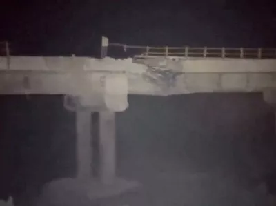 A damaged railway bridge near Aq Qala that U.S. struck last night, Aq Qala, Golestan Province, Iran, July 9, 2026 in this screen grab obtained from a social media video. Social Media/via REUTERS THIS IMAGE HAS BEEN SUPPLIED BY A THIRD PARTY. NO RESALES. NO ARCHIVES. NEWS USE ONLY. VERIFICATION LINES: - Bridge, riverbank, road, fields and relative position of the town matched satellite imagery - Date verified by Iranian state media report that a bridge near Aq Qala was struck early on July 9 - No older versions found posted online before July 9   TPX IMAGES OF THE DAY