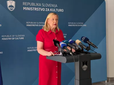 Ljubljana, ministrstvo za kulturo.Izjava za medije ministrice za kulturo Ignacije Fridl Jarc glede zacasne prilagoditve postopkov financiranja zaradi priprave rebalansa proracuna.Foto: STA