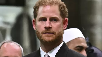 FILE - Britain's Prince Harry, Duke of Sussex looks on as Britain's King Charles III leaves Westminster Abbey after coronation in central London Saturday, May 6, 2023. Prince Harry has spoken to King Charles III about his cancer diagnosis and "will be traveling to the U.K. to see His Majesty in the coming days," said the office of Harry and his wife, Meghan. (Ben Stansall/Pool photo via AP, File)