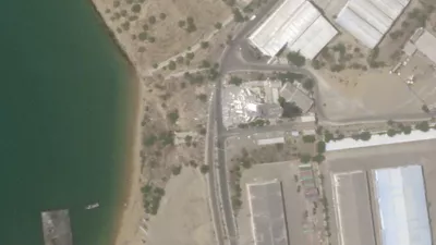 A satellite image shows damage at the control tower in the port of Chabahar, Iran, July 9, 2026, after the U.S. military said on Wednesday (July 8) it launched fresh strikes on Iran to keep the Strait of Hormuz open to shipping. 2026 PLANET LABS PBC/Handout via REUTERS THIS IMAGE HAS BEEN SUPPLIED BY A THIRD PARTY. MANDATORY CREDIT.