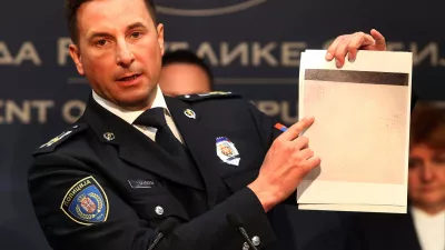 03, May, 2023, Belgrade - An extraordinary press conference on the occasion of the tragedy that happened at the "Vladislav Ribnikar" Elementary School in Belgrade was held at the Government of Serbia. Veselin Milic. 03, maj, 2023, Beograd - Vanredna konferencija za novinare, povodom tragedije koja se desila u Osnovnoj skoli "Vladislav Ribnikar" u Beogradu, odrzana je u Vladi Srbije. Photo: A.K./ATAImages/PIXSELL