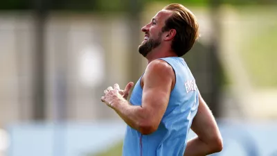 Soccer Football - FIFA World Cup 2026 - England Training - Inter Miami CF Training Facility, Fort Lauderdale, Florida, U.S. - July 10, 2026 England's Harry Kane during training REUTERS/Marco Bello