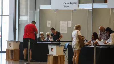 - 07.07.2026. - Predčasno glasovanje za Referendum o spremenjenem parkirnem odloku. Gospodarsko razstavišče Ljubljana.//FOTO: Bojan Velikonja