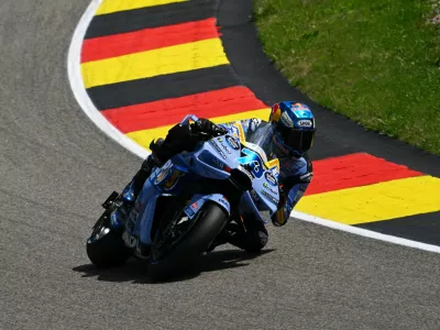MotoGP - German Grand Prix - Sachsenring, Hohenstein-Ernstthal, Germany - July 11, 2026 BK8 Gresini Racing MotoGP's Alex Marquez during qualifying 2 REUTERS/Annegret Hilse