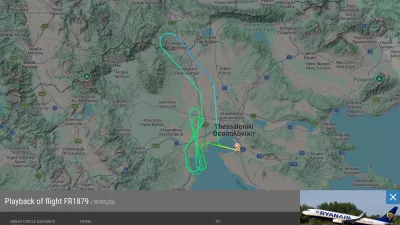 Pot letala, kot so jo spremljali radarji. / Foto: Flightradar24