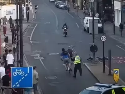 Trenutek, ko so ga prestregli. / Foto: Facebook/policing Cambridge City