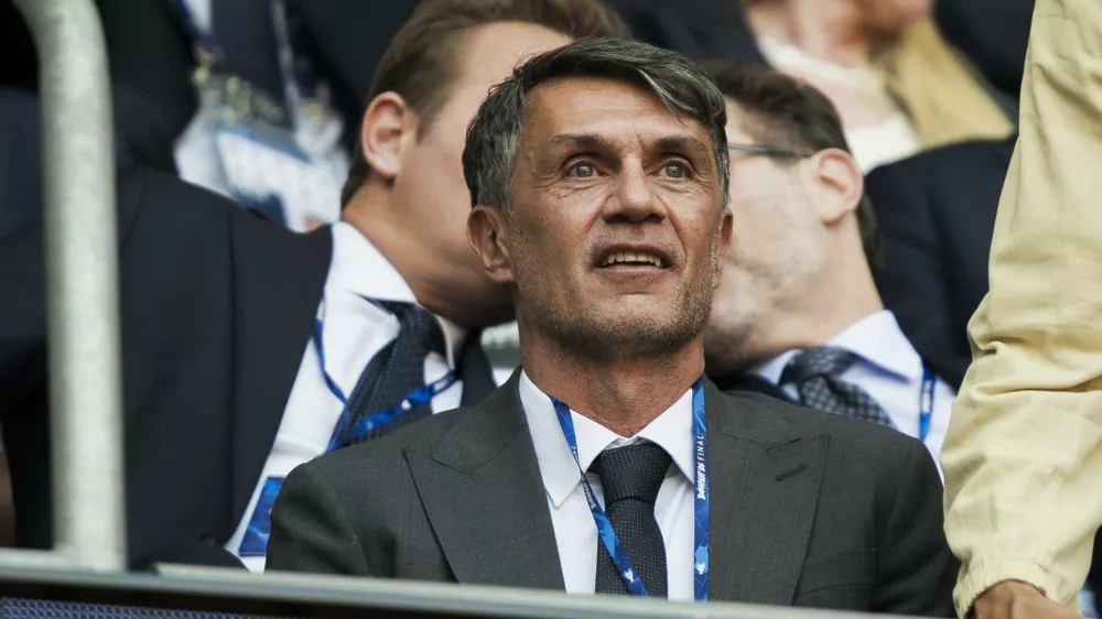 Paris Saint-Germain FC v Arsenal FC - UEFA Champions League Paolo Maldini attends during the UEFA Champions League 2025/26 final football match between Paris Saint-Germain FC and Arsenal FC. Budapest Hungary Copyright: xNicolňxCampox,Image: 1107530668, License: Rights-managed, Restrictions:, Model Release: no 