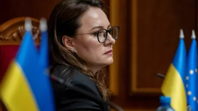 FILE PHOTO: Newly appointed Ukrainian Prime Minister Yulia Svyrydenko attends a session of Ukrainian parliament, amid Russia's attack on Ukraine, in Kyiv, Ukraine July 17, 2025. REUTERS/Andrii Nesterenko/File Photo