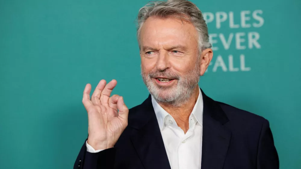 FILE PHOTO: Sam Neill attends a premiere of the television series 'Apples Never Fall', in Los Angeles, California, U.S. March 12, 2024. REUTERS/Mario Anzuoni/File Photo