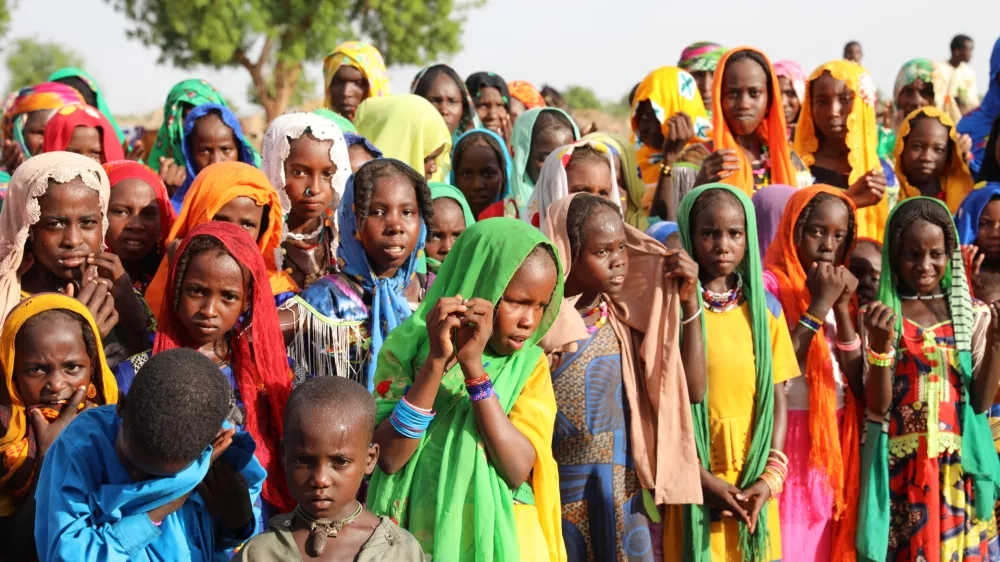N'DJAMENA, CHAD - MAY 28: Volunteers of the Turkish Diyanet Foundation (TDV) distribute sacrificial meat to families in need in N'Djamena, Chad, on May 28, 2026. As armed conflicts, political instability, forced displacement and deepening economic challenges continue to worsen living conditions across Africa's Sahel region, TDV carries out humanitarian aid activities and long-term development projects to support vulnerable communities in the Sahel and Central African countries. Gokhan Kavak / AnadoluNo Use USA No use UK No use Canada No use France No use Japan No use Italy No use Australia No use Spain No use Belgium No use Korea No use South Africa No use Hong Kong No use New Zealand No use Turkey