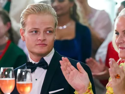 FILE - Norway's Marius Borg Hoiby and Crown Princess Mette-Marit in Oslo, June 16, 2022. (Lise Aserud/NTB via AP, File)