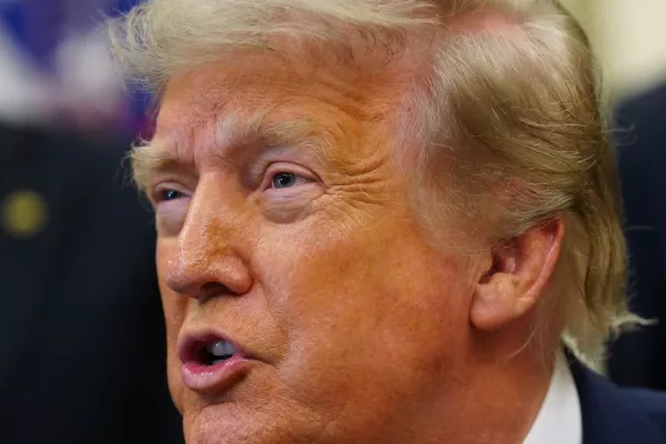 President Donald Trump speaks after signing executive orders modifying the Bears Ears National Monument and the Grand Staircase-Escalante National Monument in the Oval Office of the White House, Monday, July 13, 2026, in Washington. (AP Photo/Julia Demaree Nikhinson)