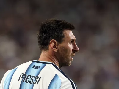 Soccer Football - FIFA World Cup 2026 - Quarter Final - Argentina v Switzerland - Kansas City Stadium, Kansas City, Missouri, U.S. - July 11, 2026 Argentina's Lionel Messi during the match REUTERS/Amanda Perobelli
