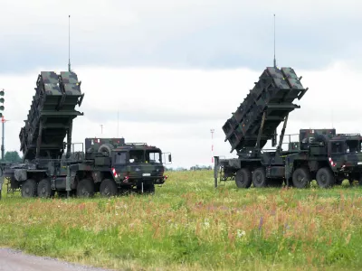 German Patriot air defence system units are seen at the Vilnius airport, ahead of a NATO summit, in Vilnius, Lithuania July 10, 2023. REUTERS/Ints Kalnins