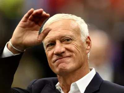 Soccer Football - FIFA World Cup 2026 - Semi Final - France v Spain - Dallas Stadium, Arlington, Texas, U.S. - July 14, 2026 France coach Didier Deschamps before the match REUTERS/Lee Smith