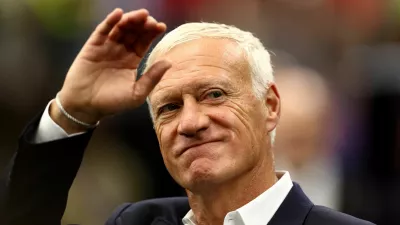Soccer Football - FIFA World Cup 2026 - Semi Final - France v Spain - Dallas Stadium, Arlington, Texas, U.S. - July 14, 2026 France coach Didier Deschamps before the match REUTERS/Lee Smith