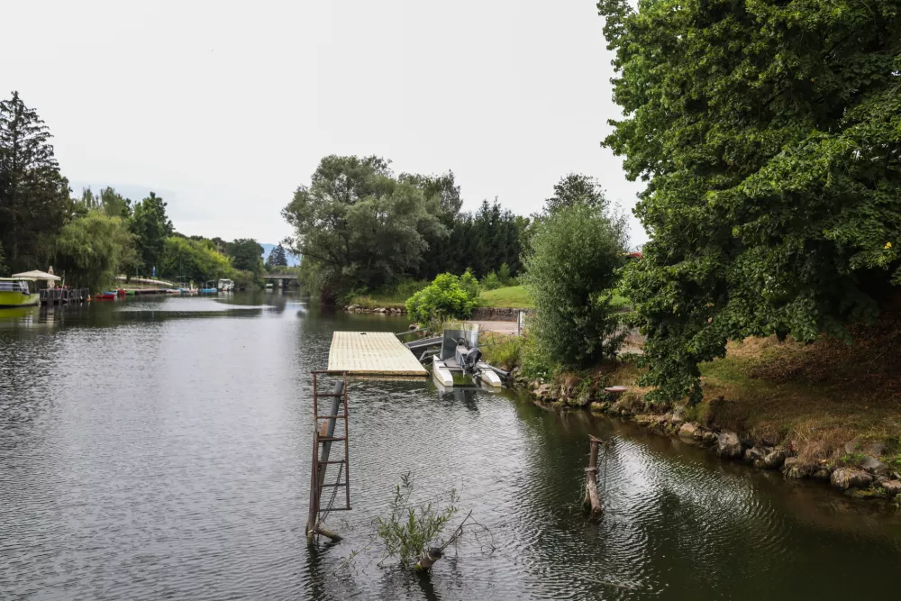 - 14.07.2026. - Vesla&scaron;ki klub Ljubljana. - Voja&scaron;ko kopali&scaron;če - na trnovski strani, nasproti prulske ulice Privoz. &Scaron;portni klub čolnarna.- fotografije za članek o zgodovini kopanja v Ljubljani.//FOTO: Bojan Velikonja