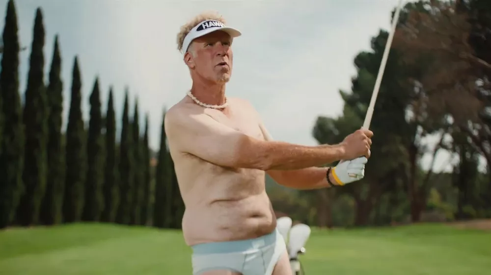Will Ferrell wears nothing but underwear in new SKIMS campaign for Netflix's 'The Hawk'  --------- * USA: +1 310 798 9111 / usasales@backgrid.com *Pictures Containing Children Please Pixelate Face Prior To Publication*,Image: 1114958174, License: Rights-managed, Restrictions: RIGHTS: WORLDWIDE EXCEPT IN UNITED STATES, Model Release: no, Pictured: Will Ferrell 