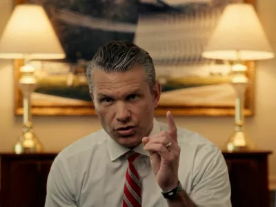 U.S. Defense Secretary Pete Hegseth gestures, as he makes an announcement about mandatory annual testosterone screening for troops 30 years old or above, an initiative he said was aimed at combating testosterone deficiency that can undermine health, in this screen grab taken from a handout video from an unknown location, released on July 15, 2026. Secretary of Defense Pete Hegseth via X/Handout via REUTERS  THIS IMAGE HAS BEEN SUPPLIED BY A THIRD PARTY. MANDATORY CREDIT REFILE - ADDING VERIFICATION LINES VERIFICATION: - Location and date not verified. - No old results were found posted online before July 15.