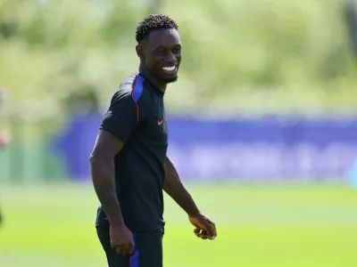 Soccer Football - FIFA World Cup 2026 - United States Training - University of Washington, Seattle, Washington, U.S. - July 5, 2026 Folarin Balogun of the U.S. during training IMAGN IMAGES via Reuters/Blake Dahlin