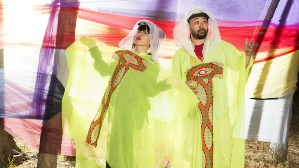 Elektronski dvojec WaqWaq Kingdom prihaja iz dežele vzhajajočega sonca. F arhiv festivala Sajeta