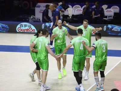 25.6.2026 - odbojka liga narodov - odbojkarska reprezentanca SlovenijeSlovenija - BolgarijaFoto: Luka Cjuha