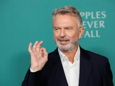 FILE PHOTO: Sam Neill attends a premiere of the television series 'Apples Never Fall', in Los Angeles, California, U.S. March 12, 2024. REUTERS/Mario Anzuoni/File Photo