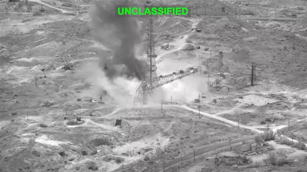 Smoke rises from an explosion at an unknown location, during what U.S. Central Command (CENTCOM) says are strikes on Iran, in this screen grab taken from a handout video released on July 15, 2026. U.S. Central Command/Handout via REUTERS THIS IMAGE HAS BEEN SUPPLIED BY A THIRD PARTY. MANDATORY CREDIT. OVERLAY AND MASKING AT SOURCE. Verification lines: - Reuters was not able to independently verify the location and the date when the video was filmed. - No earlier version of the video was found posted online before Wednesday (July 15)   TPX IMAGES OF THE DAY