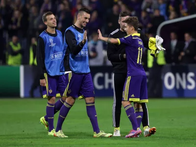 Luka Zahović- nogomet - Maribor: Sporting - 1. krog - Liga prvakov - skupina G- Nogometa&scaron;i Maribora so s Sportingom iz Lizbone igrali neodločeno 1:1 (0:0) //FOTO: Bojan Velikonja