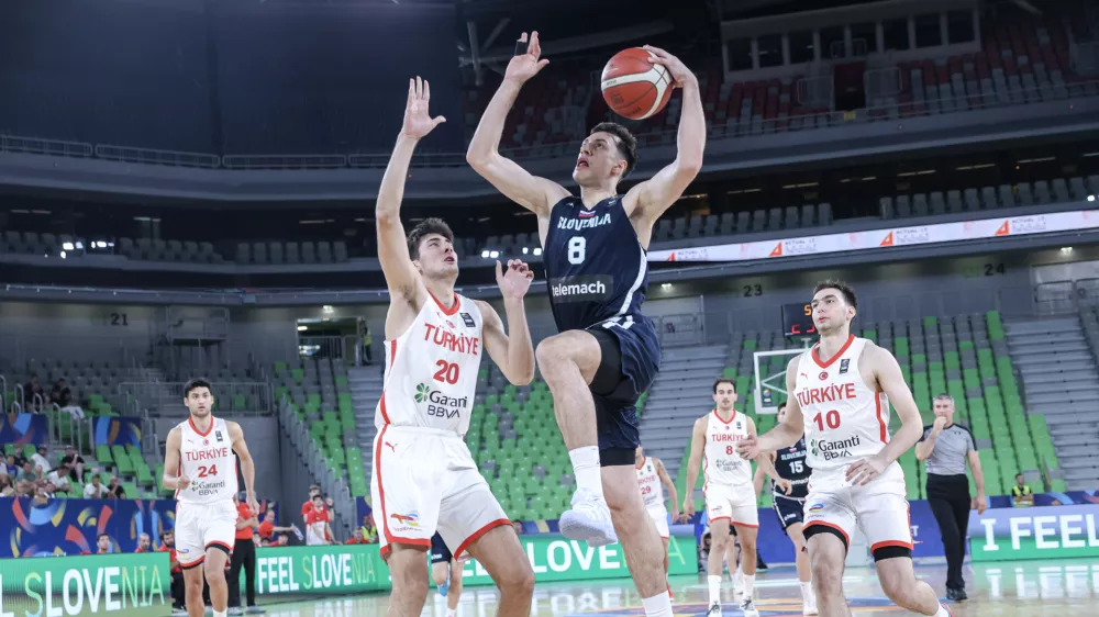 - 16.07.2026 - ko&scaron;arka - evropsko prvenstvo za U20 - Slovenija: Turčija//FOTO: Jaka Gasar