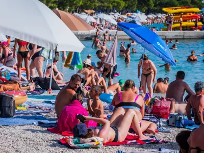 Ba&scaron;ka Voda, Makarska, gneča. Foto: Pixsell
