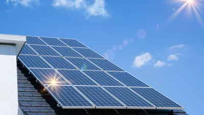 Photovoltaic panels on the roof