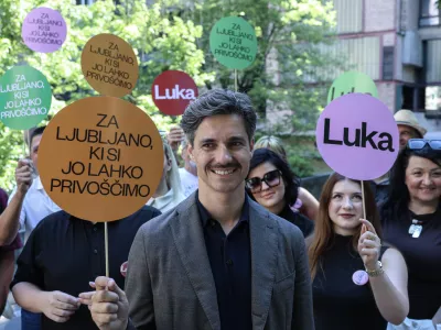 - 15.07.2026 - Luka Mesec najavil kandidaturo za župana Ljubljane - župan//FOTO: Jaka Gasar