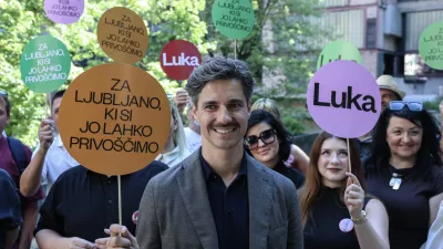 - 15.07.2026 - Luka Mesec najavil kandidaturo za župana Ljubljane - župan//FOTO: Jaka Gasar