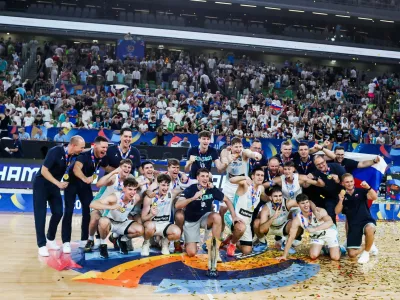 19.07.2026. Ko&scaron;arka finale Evropskega prvenstva U 20 Slovenija - Srbija. Foto: Bojan Velikonja
