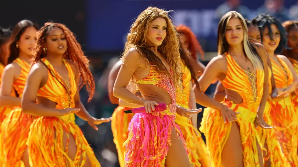 Soccer Football - FIFA World Cup 2026 - Final - Spain v Argentina - Halftime Show - New York/New Jersey Stadium, East Rutherford, New Jersey, U.S. - July 19, 2026 Shakira performs during the Halftime Show IMAGN IMAGES via Reuters/Vincent Carchietta