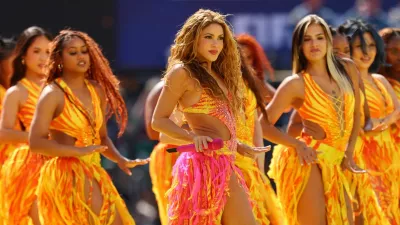Soccer Football - FIFA World Cup 2026 - Final - Spain v Argentina - Halftime Show - New York/New Jersey Stadium, East Rutherford, New Jersey, U.S. - July 19, 2026 Shakira performs during the Halftime Show IMAGN IMAGES via Reuters/Vincent Carchietta