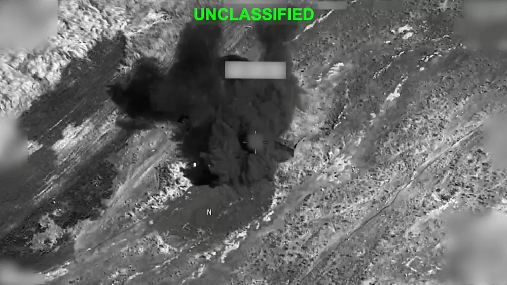 Smoke rises from an explosion at an unknown location, during what U.S. Central Command (CENTCOM) says are strikes on Iran, in this still image taken from a handout video released on July 19, 2026. U.S. Central Command/Handout via REUTERS THIS IMAGE HAS BEEN SUPPLIED BY A THIRD PARTY. MANDATORY CREDIT. OVERLAY AND MASKING AT SOURCE.  VERIFICATION: Location and date could not be verified. No earlier version of the video found posted online before July 19.