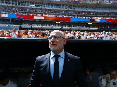 Soccer Football - FIFA World Cup 2026 - Final - Spain v Argentina - New York/New Jersey Stadium, East Rutherford, New Jersey, U.S. - July 19, 2026 Spain coach Luis De La Fuente before the match REUTERS/Kai Pfaffenbach   TPX IMAGES OF THE DAY